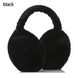 Cifeeo-Loorain Solid Color Earmuffs Unisex Soft Plush Ear Warmer Foldable Ear Muffs Comfortable Coldproof Earmuffs For Winter Outdoor