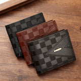 Cifeeo-Men's Business Short Wallet With Card Slots Card Valentine's Day gift, New Year gift