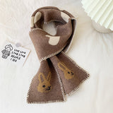 CIFEEO-Rabbit Short Warm Wool Knitted Scarf