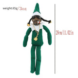 Cifeeo-Christmas Elf Doll felt doll eco-friendly doll spot peeping bent Snoop on a Stoop