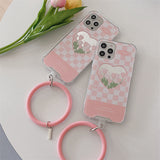 CIFEEO-Mirror Flower Bracelet Phone Case