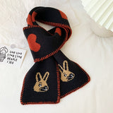 CIFEEO-Rabbit Short Warm Wool Knitted Scarf