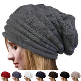 Cifeeo-Petscute Unisex Knitted Baggy Beanie, Oversized Winter Hat, Ski Slouchy Cap Skullies Beanie, Women Winter Warm Cap Beanies