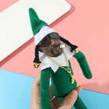 Cifeeo-Christmas Elf Doll felt doll eco-friendly doll spot peeping bent Snoop on a Stoop