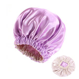 Cifeeo-Satin Bonnet Silk Bonnet Hair Bonnet For Sleeping Satin Bonnet For Hair Bonnets For Women Silk Bonnet For Natural Hair Luxury Shower Cap For Women