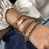 CIFEEO-Thick chain alloy bracelet