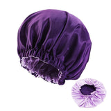 Cifeeo-Satin Bonnet Silk Bonnet Hair Bonnet For Sleeping Satin Bonnet For Hair Bonnets For Women Silk Bonnet For Natural Hair Luxury Shower Cap For Women