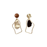 CIFEEO-Retro earrings geometric irregular drip earrings