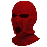 Cifeeo-Winter Warm Head Cover, 3-hole Knitting Ski Mask Cold Proof Full Face Mask