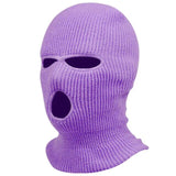 Cifeeo-Winter Warm Head Cover, 3-hole Knitting Ski Mask Cold Proof Full Face Mask