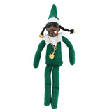 Cifeeo-Christmas Elf Doll felt doll eco-friendly doll spot peeping bent Snoop on a Stoop