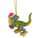 2022 Christmas Dinosaur Flat Pendants Acrylic Xmas Tree Ornaments