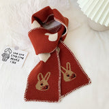 CIFEEO-Rabbit Short Warm Wool Knitted Scarf