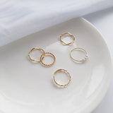 CIFEEO-Simple Wavy Ring Five-Piece Set