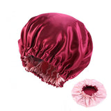 Cifeeo-Satin Bonnet Silk Bonnet Hair Bonnet For Sleeping Satin Bonnet For Hair Bonnets For Women Silk Bonnet For Natural Hair Luxury Shower Cap For Women