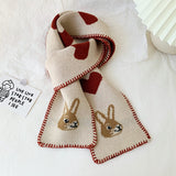 CIFEEO-Rabbit Short Warm Wool Knitted Scarf