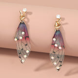 CIFEEO-Resin Butterfly Wing Earrings