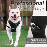Cifeeo-Reflective No-Pull Dog Harness with Easy Control Handle and Adjustable Soft Padding for Small, Medium, and Large Dogs