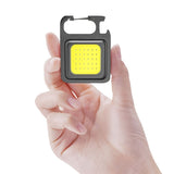 Cifeeo-1pc Mini COB Flashlight: USB Rechargeable, Keychain Portable, Magnetic, Perfect For Outdoor Emergency & Camping!