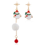 CIFEEO-Fun Christmas Snowman Shaped Earrings