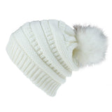 CIFEEO-Wool Ball Wool Hat Ladies