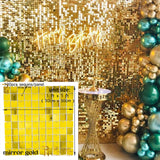 Back  To School Cifeeo Iridescent Party Sequin Backdrop Glitter Shimmer Square Sequin Panel Wall Popular Wedding Decor Baby Shower Birthday Decoration