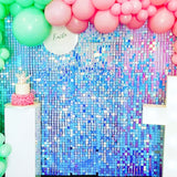 Back  To School Cifeeo Iridescent Party Sequin Backdrop Glitter Shimmer Square Sequin Panel Wall Popular Wedding Decor Baby Shower Birthday Decoration