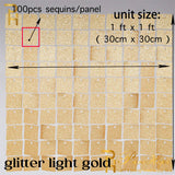 Back  To School Cifeeo Iridescent Party Sequin Backdrop Glitter Shimmer Square Sequin Panel Wall Popular Wedding Decor Baby Shower Birthday Decoration