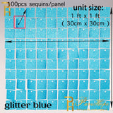 Back  To School Cifeeo Iridescent Party Sequin Backdrop Glitter Shimmer Square Sequin Panel Wall Popular Wedding Decor Baby Shower Birthday Decoration