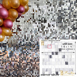 Back to school decoration  Cifeeo  Ins FB Hot Square Sequin Panel Backdrop Wedding Baby Shower Birthday Party Backdrop Decor Gorgeous Shimmer Wall Decorative Plate