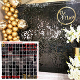 Back  To School Cifeeo Iridescent Party Sequin Backdrop Glitter Shimmer Square Sequin Panel Wall Popular Wedding Decor Baby Shower Birthday Decoration