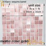 Back to school decoration  Cifeeo  Ins FB Hot Square Sequin Panel Backdrop Wedding Baby Shower Birthday Party Backdrop Decor Gorgeous Shimmer Wall Decorative Plate