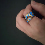 Retro Individuality Rings For Women Men Necessary Accessories For Nightclubs&Bars Personality Dragon Loong Fashion Jewelry Ring