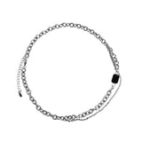 Cifeeo-Black Gem Double Necklace