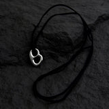 Cifeeo-Black Leather Rope Necklace