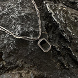 Cifeeo-Black Pendant Diamond Necklace