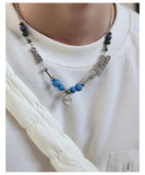 Cifeeo-Blue Beads Necklace