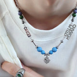 Cifeeo-Blue Beads Necklace