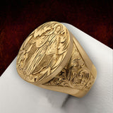 Christian Rings 2023 Hot Sale Fashion Virgin Mary Religious Ring Fashion New Ring for wome Boutique Jewelry