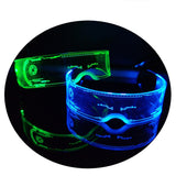 Cifeeo LED Glasses EL Wire Neon Party Luminous LED Glasses Light Up Glasses Rave Costume Party Decor DJ SunGlasses Halloween Decoration
