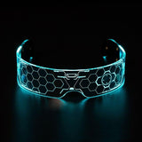 LED Glasses EL Wire Neon Party Luminous LED Glasses Light Up Glasses Rave Costume Party Decor DJ SunGlasses Halloween Decoration1209