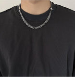 Cifeeo-Double Chain Cross Necklace