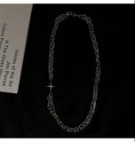 Cifeeo-Double Chain Cross Necklace