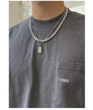 Cifeeo-Double Cuban Chain Necklace