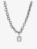 Cifeeo-Double Layered Necklace Diamond-Encrusted Clavicle Chain