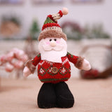 Christmas Gift 1/3PCS Snowman Elk Merry Christmas Big Dolls Tree Decor New Year Ornament Deer Santa Claus Standing Doll Decoration Gift for Kid