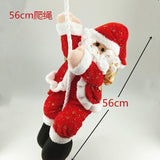 Christmas Gift Christmas Decoration Rope Climbing Santa Claus Doll Pendant Shopping Mall Window Layout Hanging Merry Xmas Ornaments