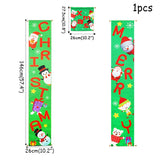Merry Christmas Porch Sign Decorative Door Banner Outdoor Christmas Decorations for Home Ornaments Xmas Navidad 2021 New Year