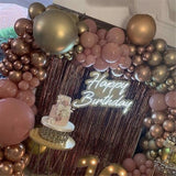 Cifeeo 172Pc Retro Pink DIY Balloons Set 4D Rose Gold Metallic Chrome Gold Baloon Arch Garland Kit Weding Birthday Party Suppiles Globo