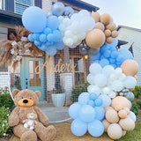 126Pcs White Macaron Blue Balloon Arch Garland Kit DIY Global Decoration Engagement Anniversary Wedding Party Baby Shower Decor